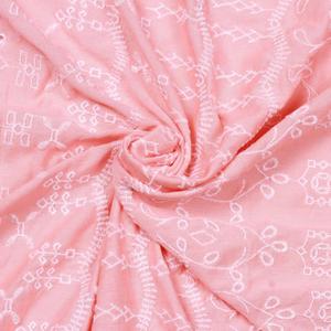 Oferta especial: Tela de punto jersey transpirable y ligera con estampado de ojal y bordado, ideal para vestidos de niñas y mujeres. - Product Image 1