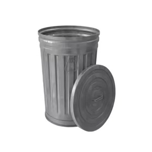 Cubo de Basura Metálico de Lujo Contemporáneo con Acabado Liso, Ideal para Sala de Estar, Dormitorio y Cocina - Product Image 6