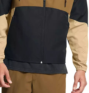 <b>Men's</b> Casual Stylish Nylon Waterproof Plus Size Windbreaker <b>Jacket</b> Windproof Quick Dry with Zipper Eco-Friendly Logo on Front - Product Image 5