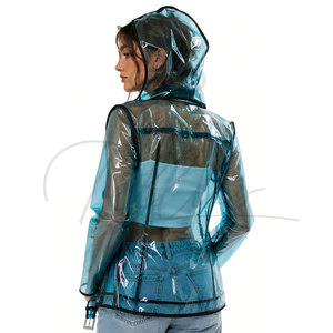 Manteau de pluie transparent imperméable en EVA de haute qualité pour femmes et hommes, portable et clair - Product Image 5