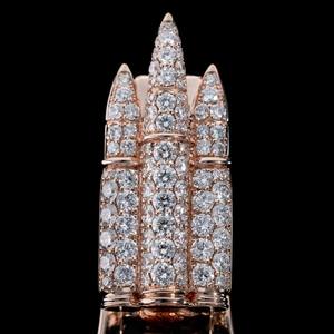 Pendentif Moissanite VVS en or 14 carats nouveau design en argent hip-hop véritable diamant glacé anneaux pour hommes pendentifs et breloques en diamant HI-A12A22P - Product Image 2