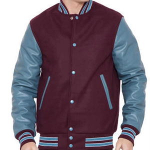 <b>Men's</b> Heavyweight Wool Varsity <b>Jacket</b> High Winter <b>Warm</b> Letterman Baseball <b>Jacket</b> Hood Plus Size Light Inner Lining Stand - Product Image 3