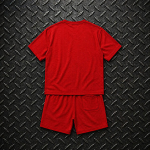Nuevos Productos 2026, Conjunto de Pantalones Cortos de Manga Corta de 2 Piezas con Expresión Sonriente, Conjuntos Cortos Personalizados para Hombre de Dos Piezas - Product Image 2
