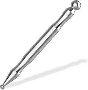 Professional Acupuncture Precision <b>Pen</b> Stainless Steel <b>Silver</b> Textured Grip for Pressure Point Therapy - Product Image 4