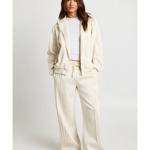 Conjunto Deportivo de Alta Calidad OEM, Chaqueta con Cremallera, Ropa Deportiva Ligera para Mujer, Ropa Deportiva Informal, Traje Deportivo con Capucha para Invierno - Product Image 1