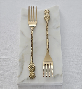 Fabricant de couverts élégants en laiton à prix abordable, fourchettes à dessert en laiton de haute qualité - Product Image 3