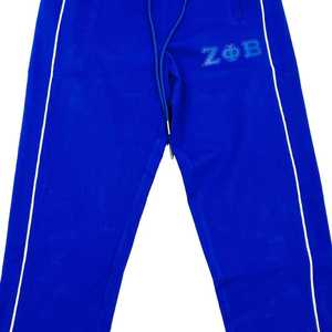 Pantalon de jogging en molleton Zeta Phi Beta bleu roi pour femme – Tenue décontractée confortable style streetwear sororité grecque - Product Image 5