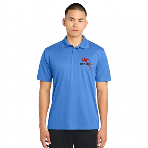 Camiseta Polo a Rayas Azul Marino para Hombre Sportscode, Manga Corta, Cuello con Botones, Estilo Casual - Product Image 5