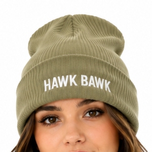 Bonnet unisexe à revers vert olive, brodé, pour temps froid, style décontracté, confortable, personnalisé - Product Image 5