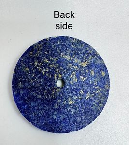 Esfera Plana de Lapislázuli Azul Natural de 31.5 mm, Accesorios de Reloj de Piedras Preciosas de Excelente Calidad, Orificio Central de 2 mm, Sin Perforación - Product Image 3