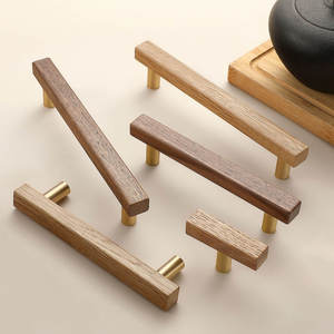 High Quality Solid Wood Furniture Handles Wooden Drawer Pulls for Cabinet, <b>Wardrobe</b>, Door <b>Hardware</b> and Home Decor - Product Image 5