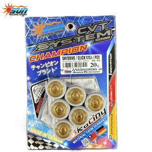 Kit de poids de variateur SUN RACING WRL2015-20 20G PCX CLICK125 20x15mm pour une accélération fluide, fabriqué à Taïwan - Product Image 1