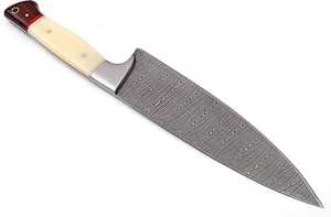 OEM Handmade Best Supplier Cooking Damascus Steel Handmade Damascus Steel Chef <b>Knife</b> With Camel <b>Bone</b> <b>Handle</b> - Product Image 5