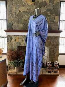 เดรสคาฟทันผ้าเรยอนย้อมสีแบบญี่ปุ่นไซส์พลัส ทรงหลวมพลิ้วใส่สบาย เหมาะสำหรับใส่ไปเที่ยวพักผ่อน - Product Image 4