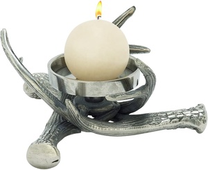 Bougeoir en aluminium pour bois de wapiti Figurine en métal coulé avec des détails complexes - Product Image 1