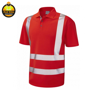 <b>Construction</b> Safety Reflective Polo Shirt for Traffic Work <b>Overalls</b> Hi Vis Work Polo Shirt - Product Image 3