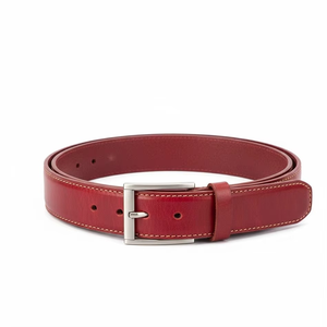 Ceinture en cuir de vache véritable pour homme, sangle décontractée, boucle en acier, légère, respirante, durable, accessoire de mode, design de logo personnalisé - Product Image 5