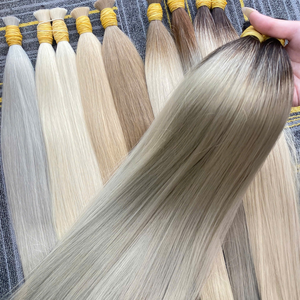 ผมต่อ RUSA แท้จากเวียดนาม สีบลอนด์อ่อนฟอกสี ปลายผมหนาเต็มเส้น น้ำหนัก 100 กรัม คุณภาพแบบ Super Double Drawn - Product Image 2