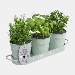 Rustic Galvanized Metal Planter With Rope Handles Flowers And <b>Garden</b> Design For Outdoor Use - Product Image 4