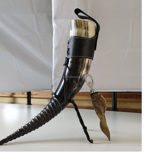 แก้วมักทรงเขาสัตว์ไวกิ้งควายธรรมชาติรับโลโก้และขนาดที่มีคุณภาพสูง - Product Image 1