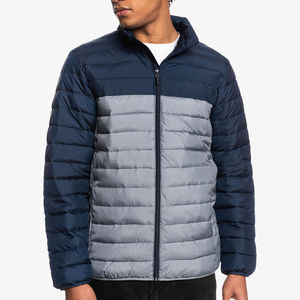 Mens Quilted <b>Bubble</b> Jacket Premium Winter <b>Coat</b> Hooded Full Zip Thick Warm Casual Outdoor Insulated Puffer Outerwear - Product Image 1