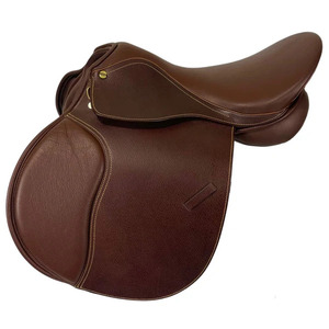Selle de dressage anglaise professionnelle en cuir véritable de qualité supérieure, équipement d'équitation durable - Product Image 3