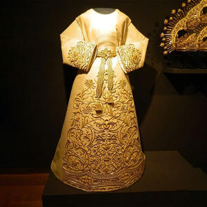 ชุดเดรสกระโปรงปักลายศิลปะแฟชั่นสำหรับผู้หญิง ฉลองครบรอบหนึ่งร้อยปีแห่งการอุทิศตนและคุณค่าของพระแม่มารี - Product Image 1