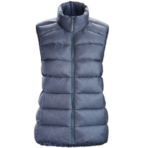 Chaqueta de plumón marrón cálida de invierno para mujer, estilo burbuja, con mangas raglán y dobladillo con cordón, chaleco acolchado de moda - Product Image 2