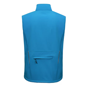 Vestes softshell d'hiver pour hommes adultes, bleu ciel, col montant, fermeture éclair, style sportif, pour la randonnée - Product Image 2