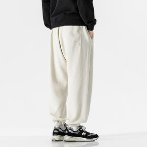 Pantalones de Forro Polar para Escalar, 350G, Tejido Cálido y Suave, con Cintura Ajustable con Cordón y Bolsillos con Cremallera, Corte Holgado, para Hombre y Mujer - Product Image 5