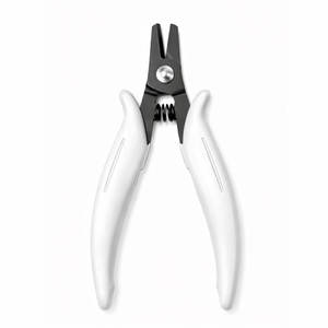 <b>Hair</b> Extension Bond Cutting & <b>Removing</b> Plier with White Handle for Keratin Bond <b>Removal</b> Professional Salon <b>Tool</b> - Product Image 1