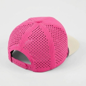 หมวกแก๊ปแบบ Snapback 7 แผง แบบกำหนดเอง ตัดด้วยเลเซอร์ ระบายอากาศได้ดี ทรงแบน ผลิตตามแบบ OEM ODM  ขั้นต่ำในการสั่งซื้อน้อย - Product Image 6