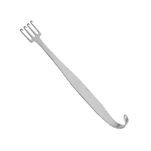 Inline Bent Neck 4 Prong Freeman Face Lift Retractor 18cm/38mm Stainless Steel <b>Rake</b> Retractor for Surgical Instrument Basis - Product Image 4