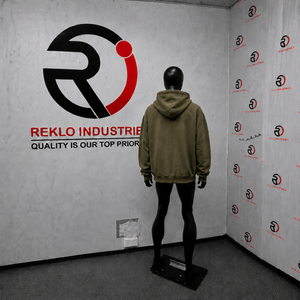 Custom Olive Zip Up <b>Hoodie</b> Oversized Streetwear Self Made <b>Orange</b> 3D Puff Print Logo Full Zipper Sweatshirt Unisex Wholesale Wear - Product Image 4