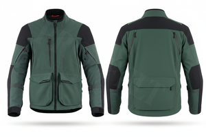 เสื้อแจ็คเก็ตมอเตอร์ไซค์แบบกันน้ำสำหรับผู้ชาย ขายส่ง ทนลม ระบายอากาศได้ดี มีหลายกระเป๋า เหมาะสำหรับขี่มอเตอร์ไซค์และทำงานกลางแจ้ง รับผลิตแบบ OEM ODM - Product Image 3