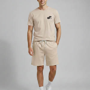 Conjunto de pantalones cortos de gimnasio para hombre, transpirables, cómodos, ajuste flexible, adecuados para correr, hacer ejercicio, actividades de verano o uso informal - Product Image 1