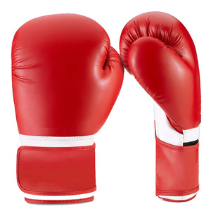 นวมชกมวยสำหรับผู้ชายและผู้หญิง สีแดง สำหรับคิกบ็อกซิ่ง มวยไทย MMA ซ้อมมวยหนัก - Product Image 1