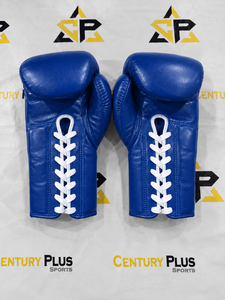 Guantes de boxeo personalizados de color azul profundo, hechos a medida, de cuero genuino de vaca, profesionales para sparring y entrenamiento, unisex. - Product Image 4