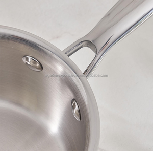 Casserole de cuisine en acier inoxydable avec longue poignée, finition miroir, fournisseur exportateur - Product Image 5