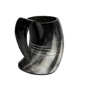 Mug à vin en corne de viking de haute qualité, design unique, mug à vin en corne sculpté, provenant d'Inde - Product Image 2