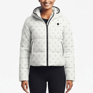 Veste matelassée classique pour femme, design chaud et rembourré avec capuche entièrement zippée, idéale pour les activités hivernales quotidiennes, les activités de plein air et les voyages. - Product Image 1