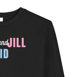 Sweat-shirt noir à motifs pour enfants, pull à col rond en polaire doux, manches longues, vêtements décontractés pour l'école, vêtements d'hiver à la mode - Product Image 5