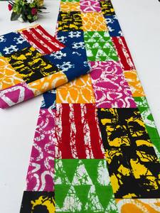 High Quality Bold African Wax Print 100% Cotton <b>Fabric</b> for Dresses and Everyday Fashion Tanzania - Product Image 4