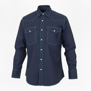 Chemise Western en Coton Ignifuge de Haute Qualité pour Homme 2026 - Chemise de Soudure Robuste à Triple Couture Coupe Ample Manches Courtes - Product Image 5