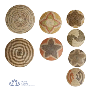 [HOT SELLING] | Seagrass Plates Eco Friendly Woven <b>Wall</b> Art Basket Plate For Resort Living Room Display from <b>Blue</b> Lotus Farm - Product Image 1