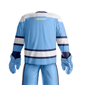 Uniformes de Hockey sobre Hielo Personalizados al por Mayor para Adultos, Alta Calidad, 100% Poliéster, Impresos, Antibacterianos, para Todas las Temporadas - Product Image 3