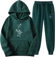 Conjunto Deportivo Informal de Invierno con Capucha de Forro Polar, Transpirable, Antipilling, Unisex, Opciones de Logotipo Personalizado OEM, Sudadera con Capucha y Pantalones Deportivos