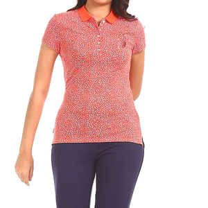 Women Short Sleeve Polo Shirt Stylish Casual Fashion Ladies Stripe Knit Polo Shirt Soft Breathable Apparel IN PAKISTAN - Product Image 3
