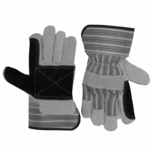 Gants en cuir de vachette pleine fleur robustes, confortables et résistants à l'abrasion et à la chaleur, renforcés, sûrs pour la construction et le jardinage - Product Image 6