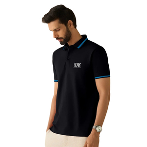 Camiseta Polo Personalizada al por Mayor, Camiseta Polo Informal de Algodón para Hombre, Transpirable, de Manga Corta, para Golf, Tenis, Ropa Deportiva, con Logotipo Bordado - Product Image 1